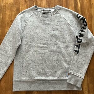 Carhartt Light Gray Sweatshirt with Black Sleeve Detail
